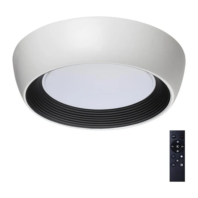 7715/54L AVRA LED SN 590 Светильник металл/акрил/белый/черный LED 54Вт 3000-6500К D500 IP20 пульт ДУ CRONUS