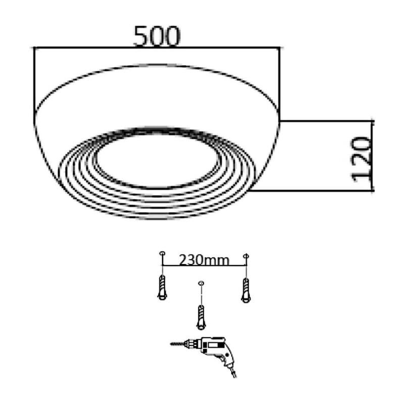 7716/54L AVRA LED SN 590 Светильник металл/акрил/белый/черный LED 54Вт 3000-6500К D500 IP20 пульт ДУ CRONUS 2