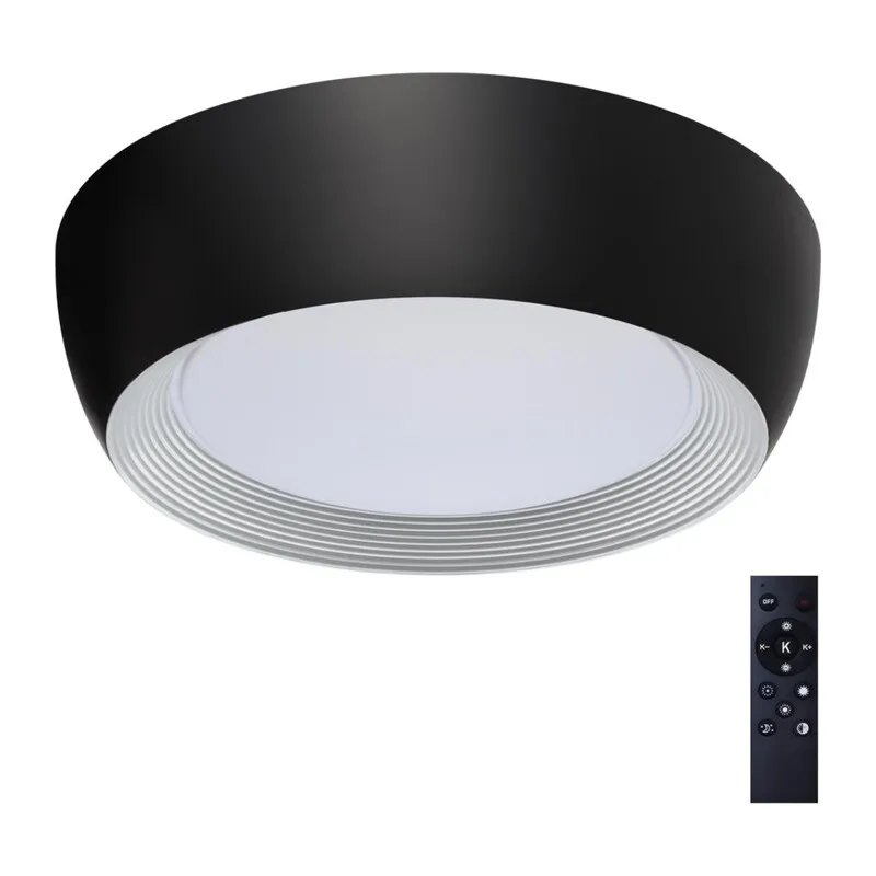 7716/54L AVRA LED SN 590 Светильник металл/акрил/белый/черный LED 54Вт 3000-6500К D500 IP20 пульт ДУ CRONUS