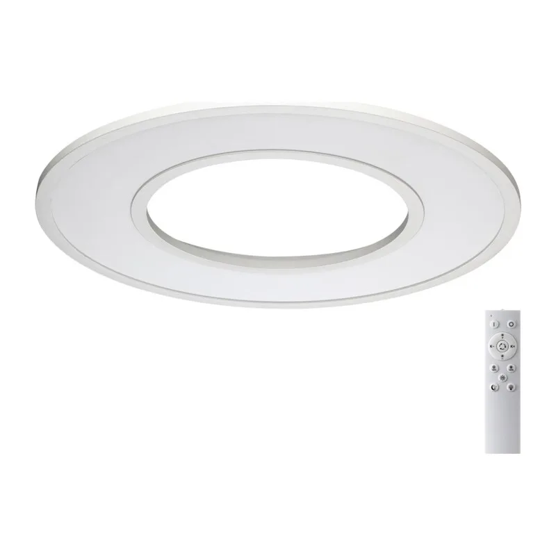 7718/52L MITRA LED SN 000 Светильник металл/акрил/белый LED 52Вт 3000-6500К D590 IP20 пульт ДУ ALTAIR