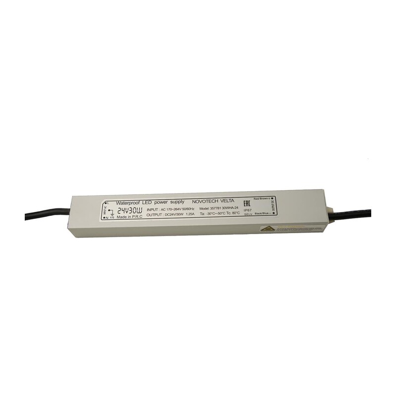 357781 VELTA ODL25 657 Блок питания влагозащищенный IP67 30W 1.25A вход. напряжение 170-264V / выход 24V (от 1 до 5 св-в линий линий INGRO, WALD и CAN