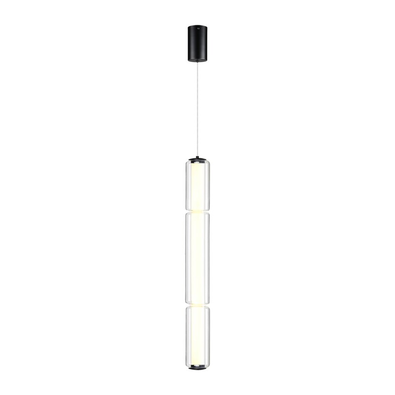 6698/19L L-VISION ODL24 147 Подвесной светильник черный/металл/акрил/стекло IP20 LED 19W  3000K FAU