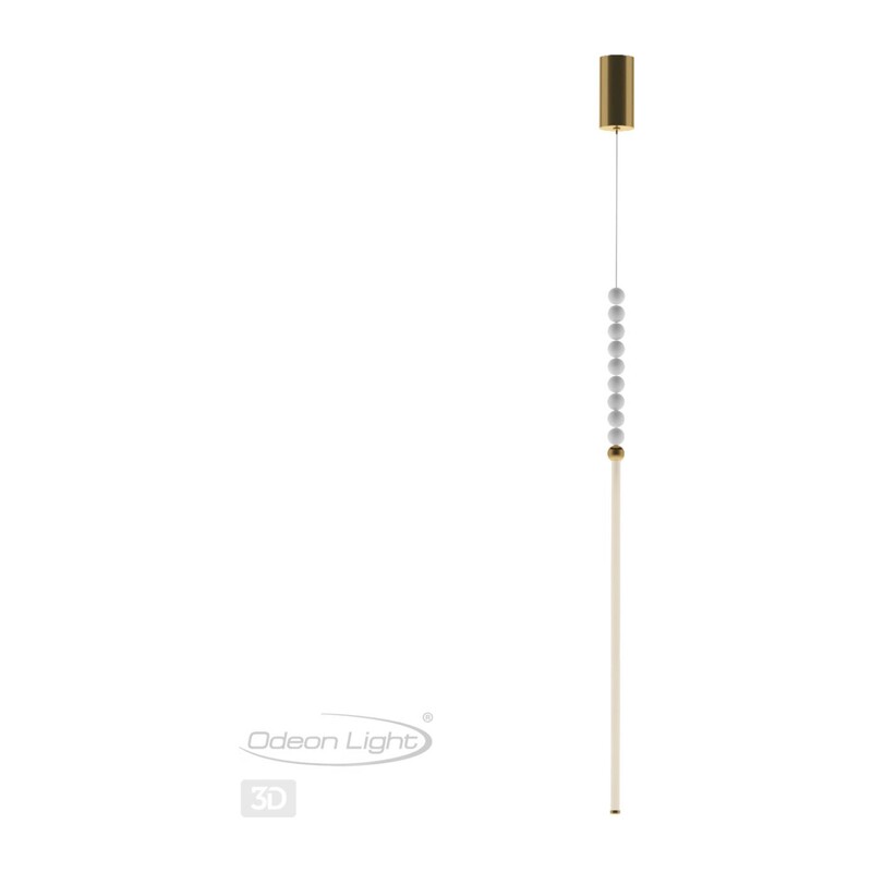 6639/12L HIGHTECH ODL25 227 металл/античная бронза/белые бусы из акрила Подвесной светильник IP 20 LED 12W 720Лм 3500K 220V MONELLA 2