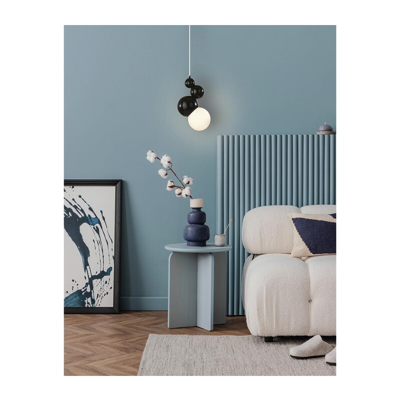 6566/1A MODERNI LN26 178 черный/белый матовый/металл/стекло Подвес E27 1*40W 220V BLASEN 4