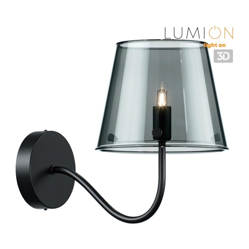 6570/1W MODERNI LN26 212 черный/дымчатый/металл/стекло Бра G9 1*20W 220V SMOKY 2