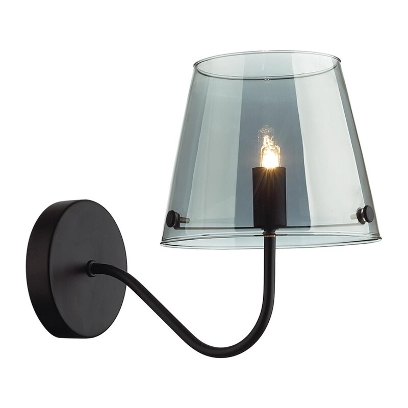 6570/1W MODERNI LN26 212 черный/дымчатый/металл/стекло Бра G9 1*20W 220V SMOKY