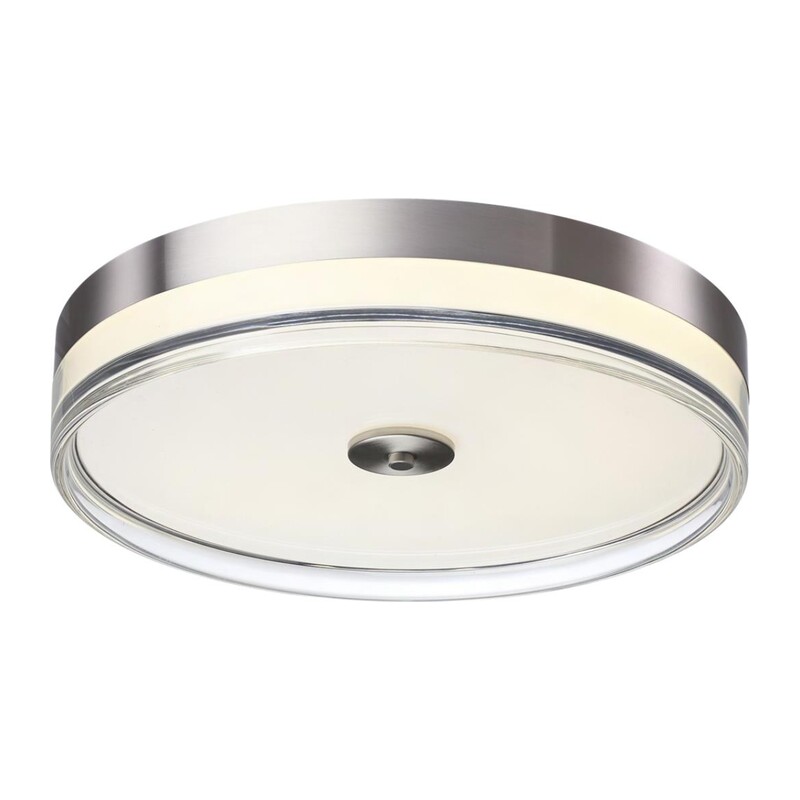 7727/76L MITRA LED SN 541 Светильник металл/акрил/никель/прозрачный LED 76Вт 4000K D400 IP20 ETERNA 4
