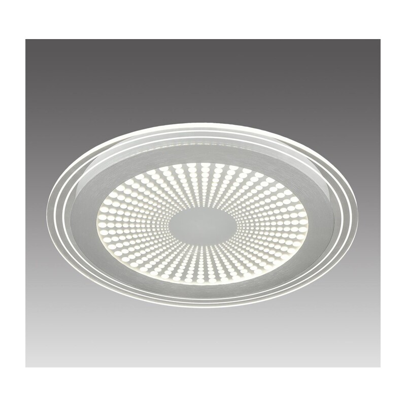 7739/80L MITRA LED SN 603 Светильник металл/акрил/белый/серебряный/прозрачный LED 80Вт 3000-6500К D480 IP20 пульт ДУ PROMISE 4