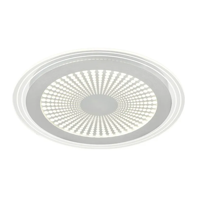 7739/80L MITRA LED SN 603 Светильник металл/акрил/белый/серебряный/прозрачный LED 80Вт 3000-6500К D480 IP20 пульт ДУ PROMISE 5