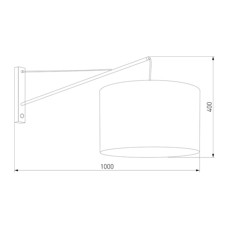 Настенный светильник с тканевым абажуром 10438 Glorii TK Lighting 4