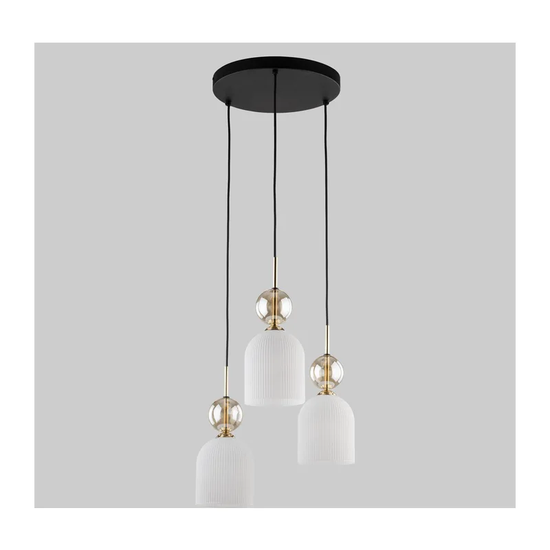 Подвесной светильник со стеклянными плафонами 11021 Sophia Cognac TK Lighting