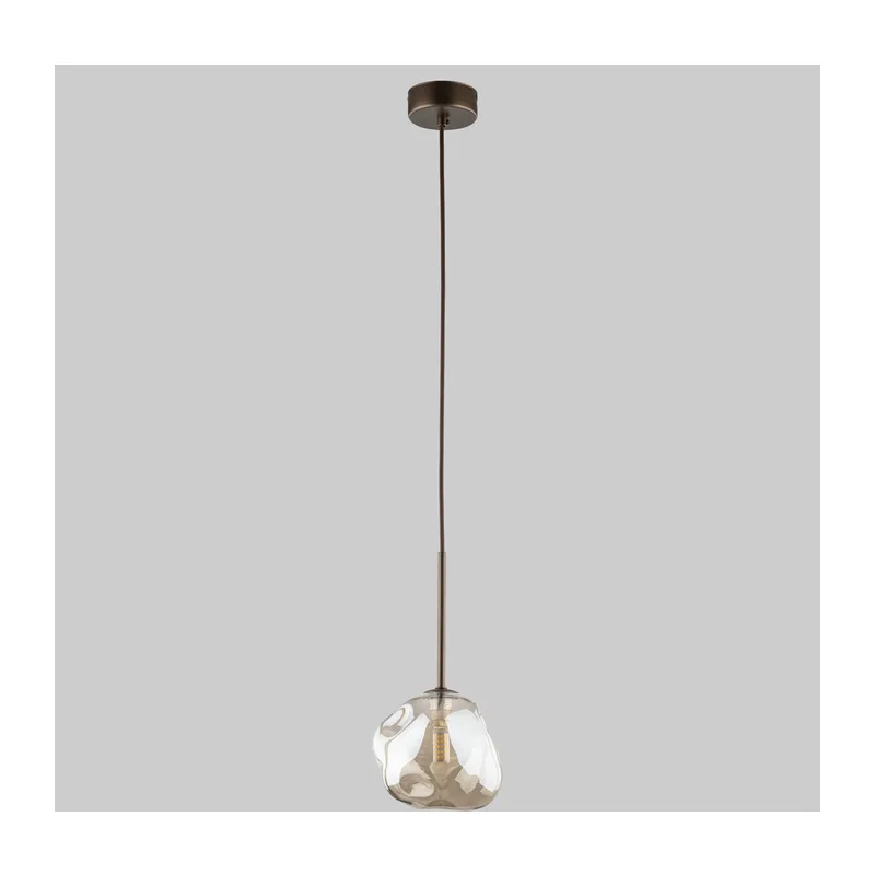 Подвесной светильник со стеклянным плафоном 11025 Lava Brown TK Lighting