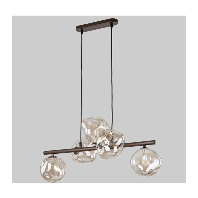 Подвесной светильник со стеклянными плафонами 11026 Lava Brown TK Lighting