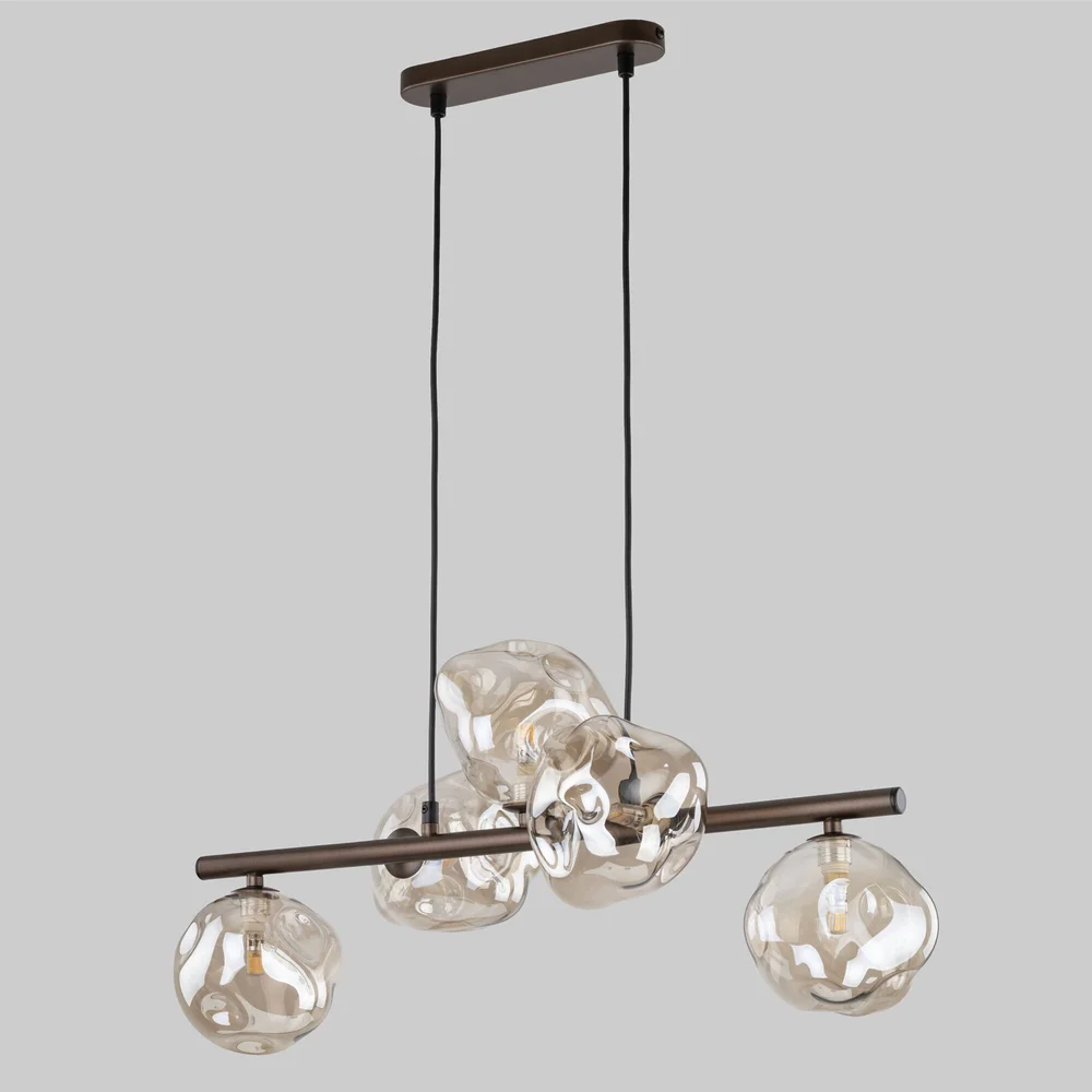 Подвесной светильник со стеклянными плафонами 11026 Lava Brown TK Lighting