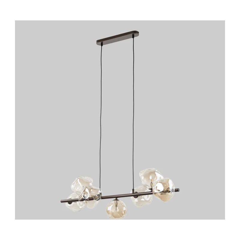 Подвесной светильник со стеклянными плафонами 11033 Lava Brown TK Lighting