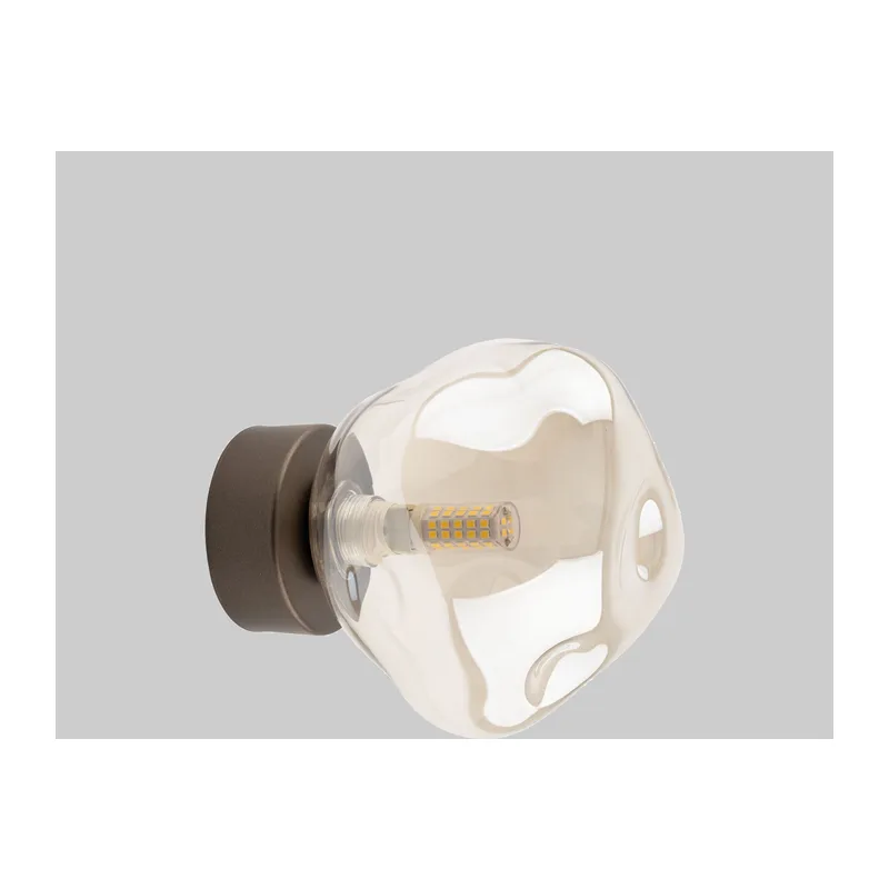 Потолочный светильник со стеклянным плафоном 11034 Lava Brown TK Lighting