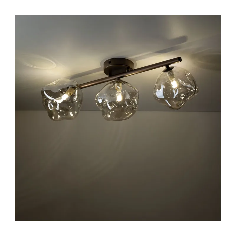 Потолочный светильник со стеклянными плафонами 11035 Lava Brown TK Lighting 2