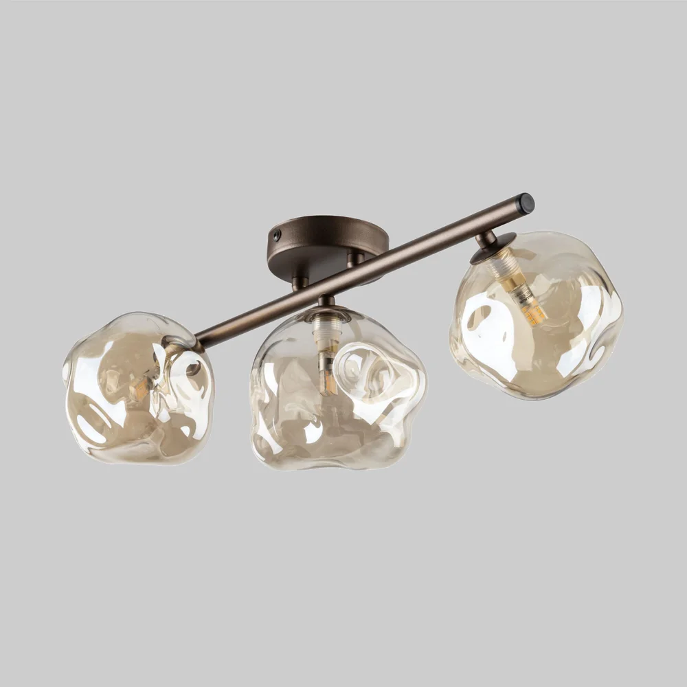 Потолочный светильник со стеклянными плафонами 11035 Lava Brown TK Lighting