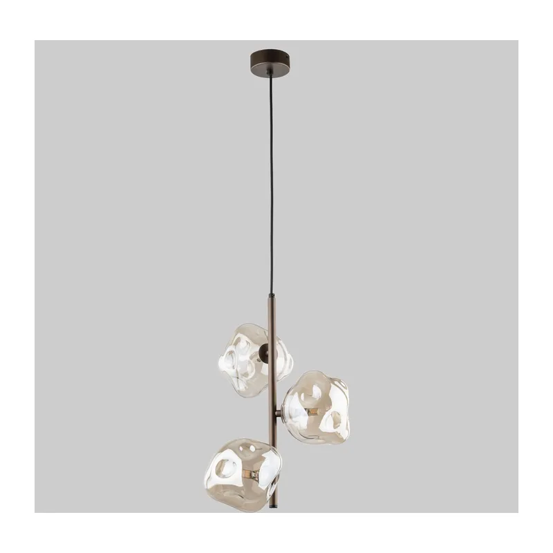 Подвесной светильник со стеклянными плафонами 11036 Lava Brown TK Lighting