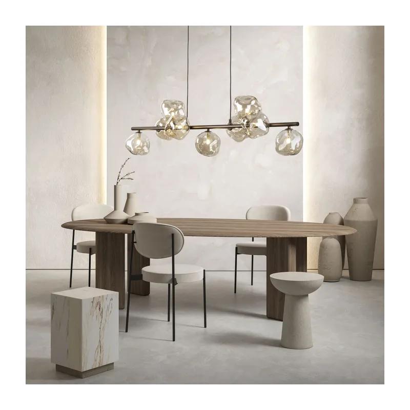 Подвесной светильник со стеклянными плафонами 11037 Lava Brown TK Lighting 2