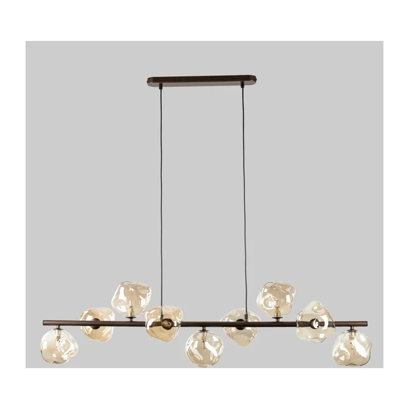 Подвесной светильник со стеклянными плафонами 11037 Lava Brown TK Lighting