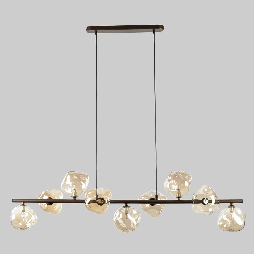 Подвесной светильник со стеклянными плафонами 11037 Lava Brown TK Lighting