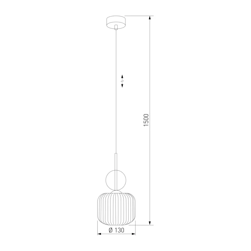Подвесной светильник со стеклянным плафоном 11038 Sophia Cognac TK Lighting 2