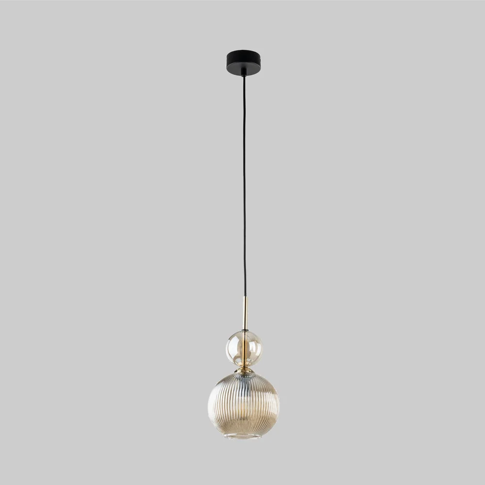 Подвесной светильник с плафонами из фактурного стекла 11040 Sophia Cognac TK Lighting