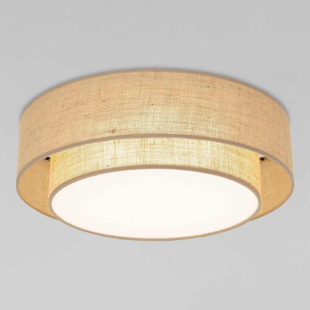 Потолочный светильник с плафоном из натурального материала 11046 TK Lighting
