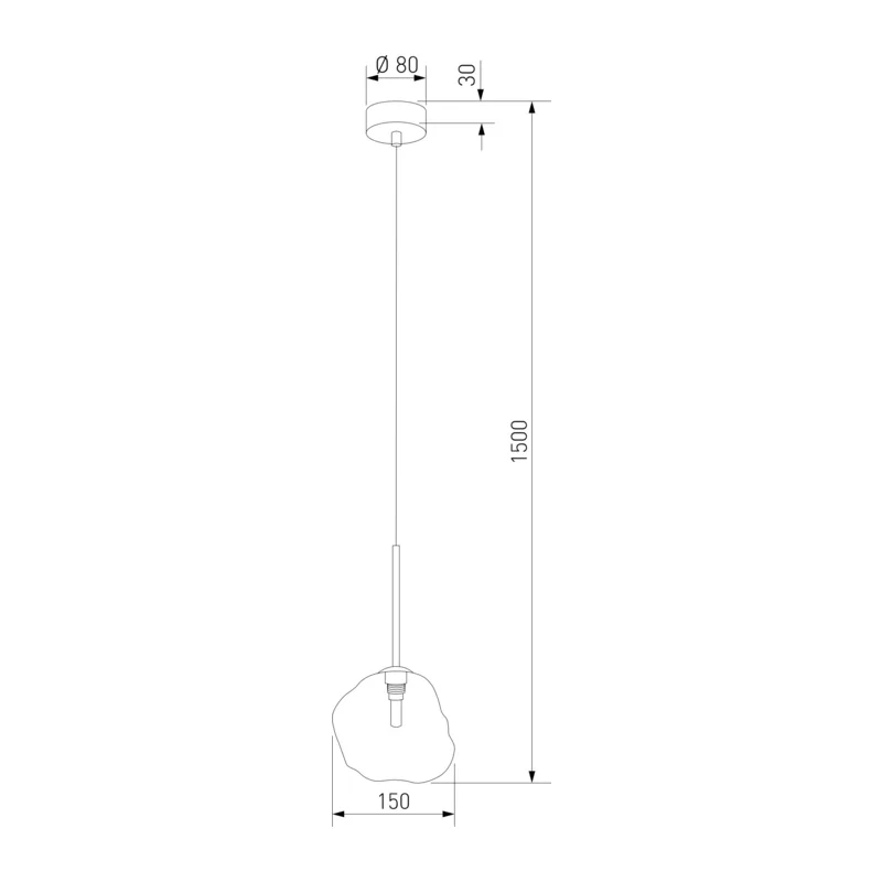 Подвесной светильник со стеклянным плафоном 11106 Lava Sabia TK Lighting 3