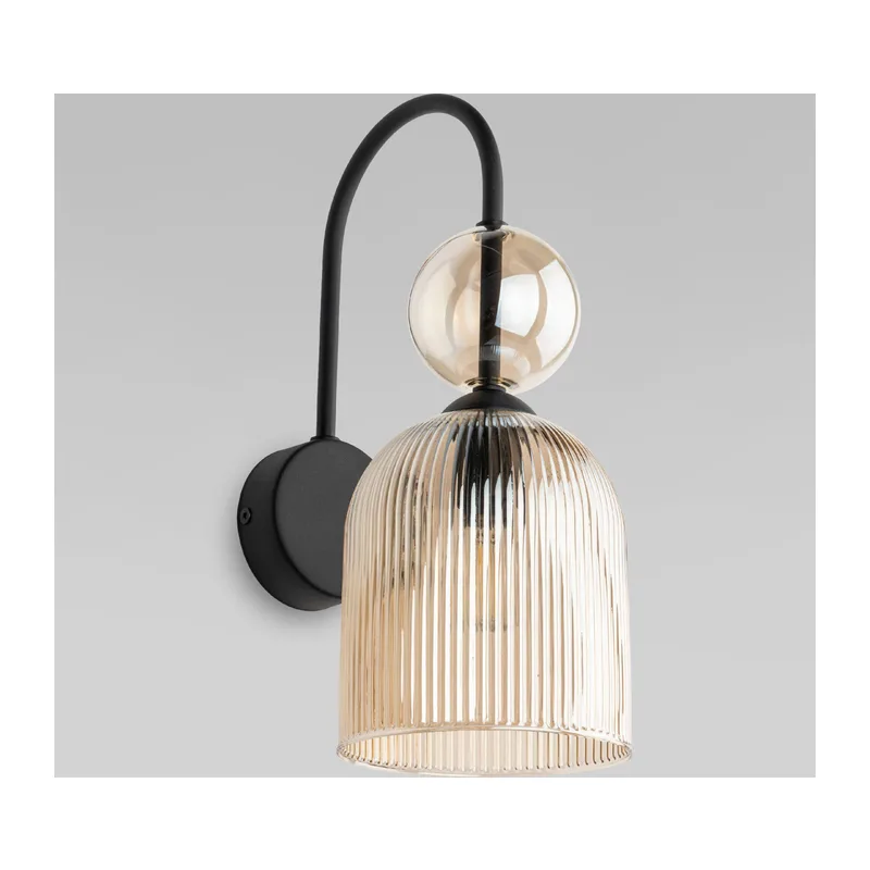 Настенный светильник с плафоном из фактурного стекла 11140 Sophia Cognac TK Lighting