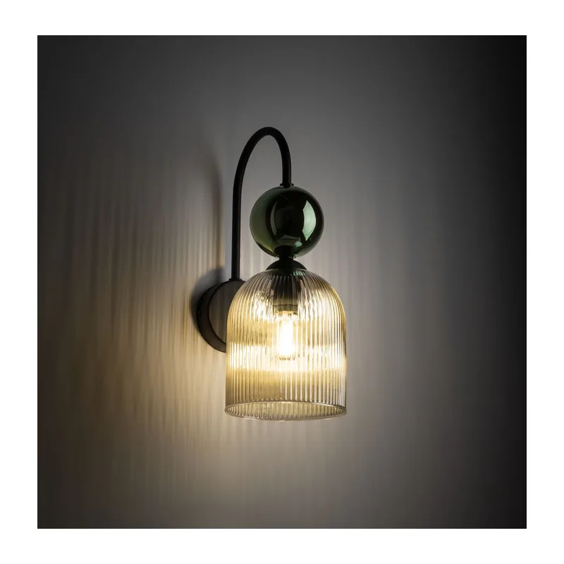 Настенный светильник со стеклянным плафоном 11143 Sophia Green Cognac TK Lighting 2