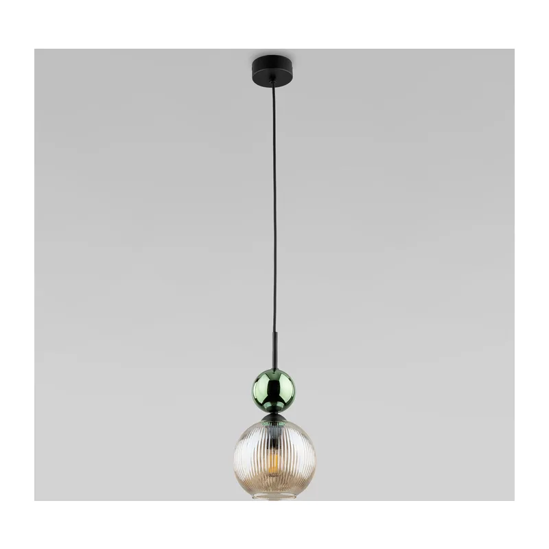 Подвесной светильник со стеклянным плафоном 11145 Sophia Green Cognac TK Lighting