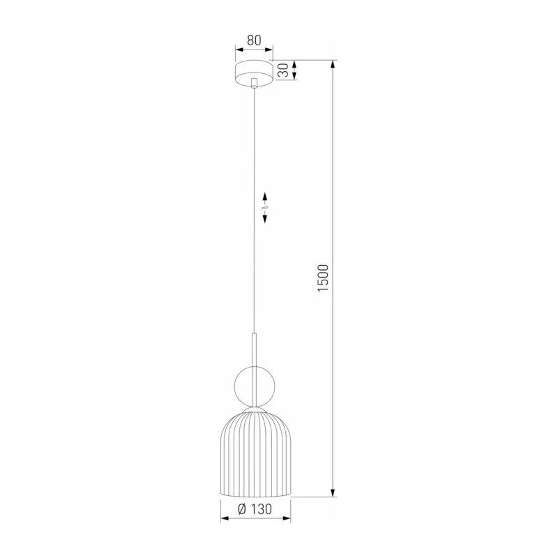 Подвесной светильник со стеклянным плафоном 11146 Sophia Green Cognac TK Lighting 3
