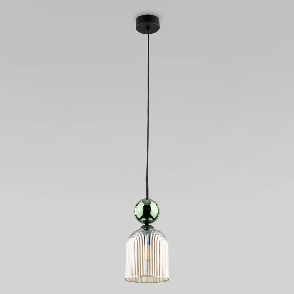Подвесной светильник со стеклянным плафоном 11146 Sophia Green Cognac TK Lighting