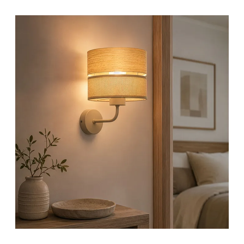 Настенный светильник с плафоном из натурального дерева и ткани 11788 TK Lighting 3