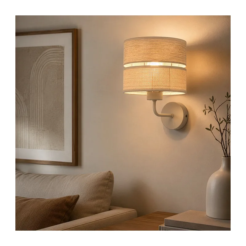 Настенный светильник с плафоном из натурального дерева и ткани 11788 TK Lighting 4