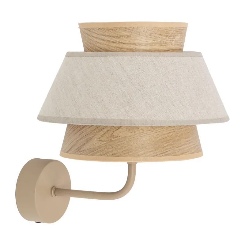 Настенный светильник с плафоном из натурального дерева и ткани 11803 TK Lighting 2