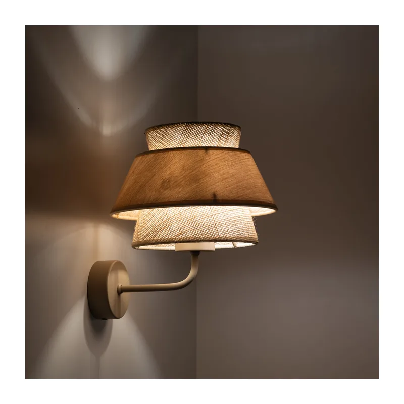 Настенный светильник с плафоном из натурального дерева и ткани 11804 TK Lighting 4