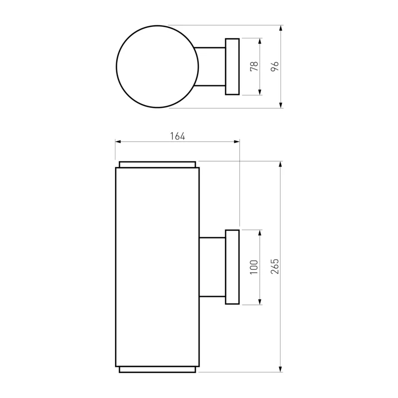 Уличный настенный светильник Strict IP54 1403 Techno серый Elektrostandard 3