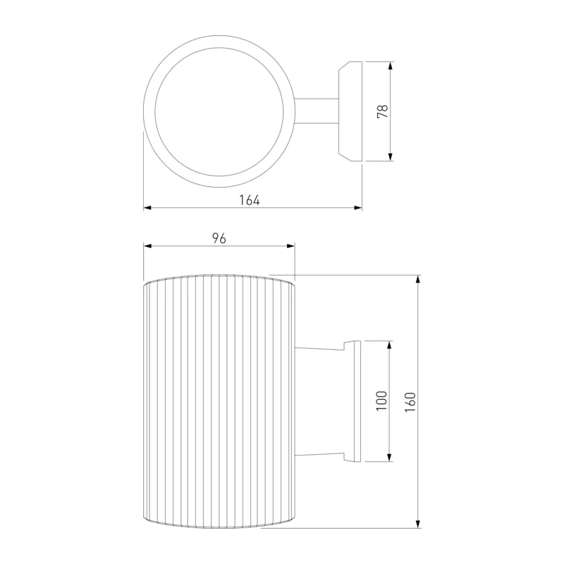 Уличный настенный светильник Strict IP54 1404 Techno черный Elektrostandard 4