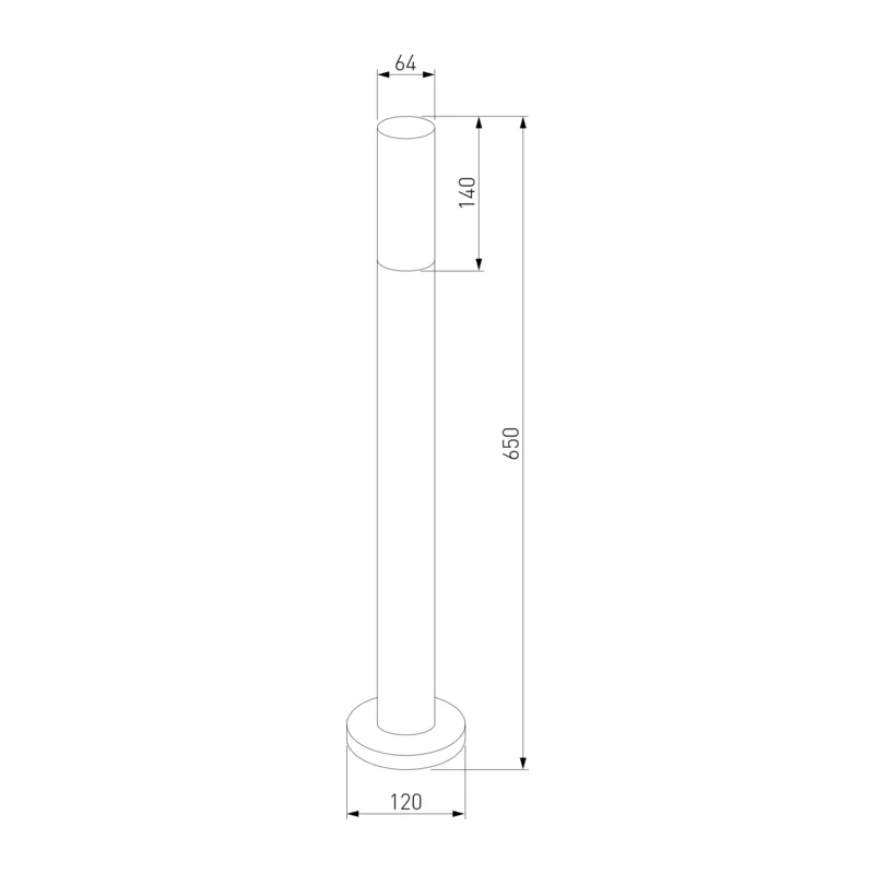 Ландшафтный светильник чёрный IP54 1419 TECHNO Elektrostandard 3