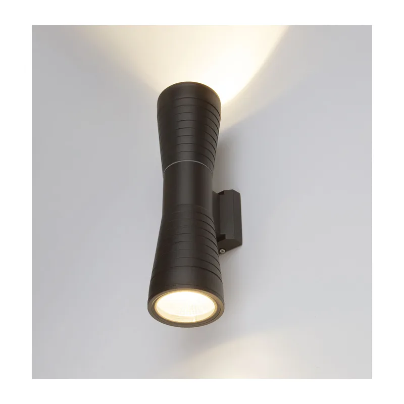 Настенный светодиодный светильник Tube double черный IP54 1502 TECHNO LED Elektrostandard