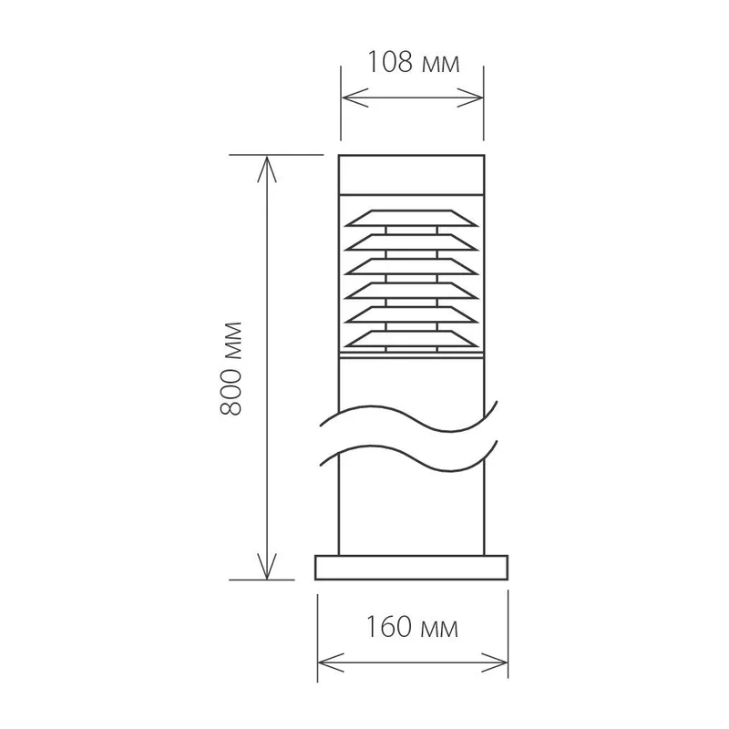 Ландшафтный светильник 1507 Techno черный IP54 1507 Techno черный Elektrostandard 6