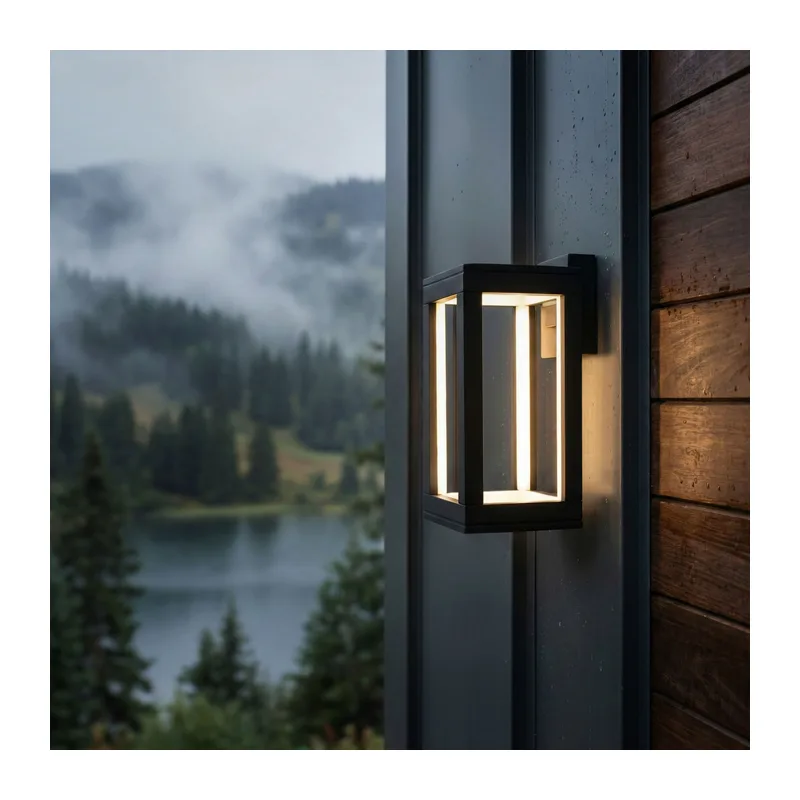 Уличный настенный светодиодный светильник Frame LED IP54 1527 TECHNO LED черный Elektrostandard 3