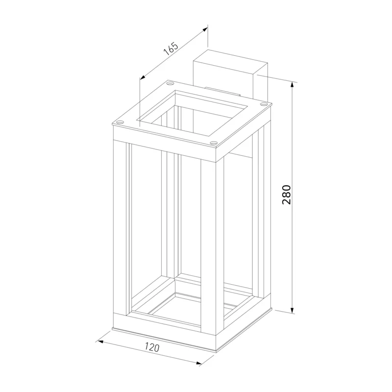 Уличный настенный светодиодный светильник Frame LED IP54 1527 TECHNO LED черный Elektrostandard 4
