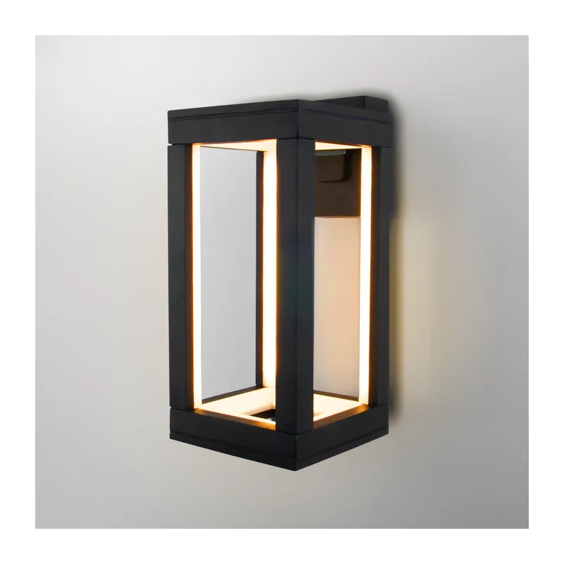 Уличный настенный светодиодный светильник Frame LED IP54 1527 TECHNO LED черный Elektrostandard