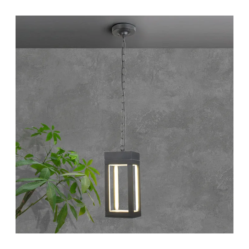 Уличный подвесной светодиодный светильник Frame LED IP54 1528 TECHNO LED серый Elektrostandard 3