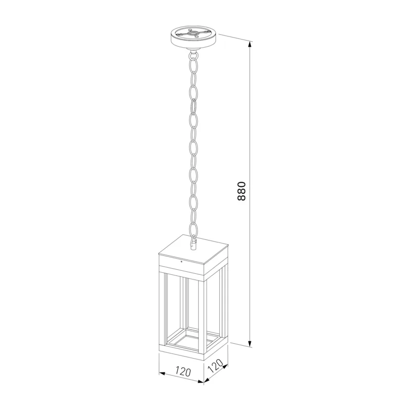 Уличный подвесной светодиодный светильник Frame LED IP54 1528 TECHNO LED черный Elektrostandard 4