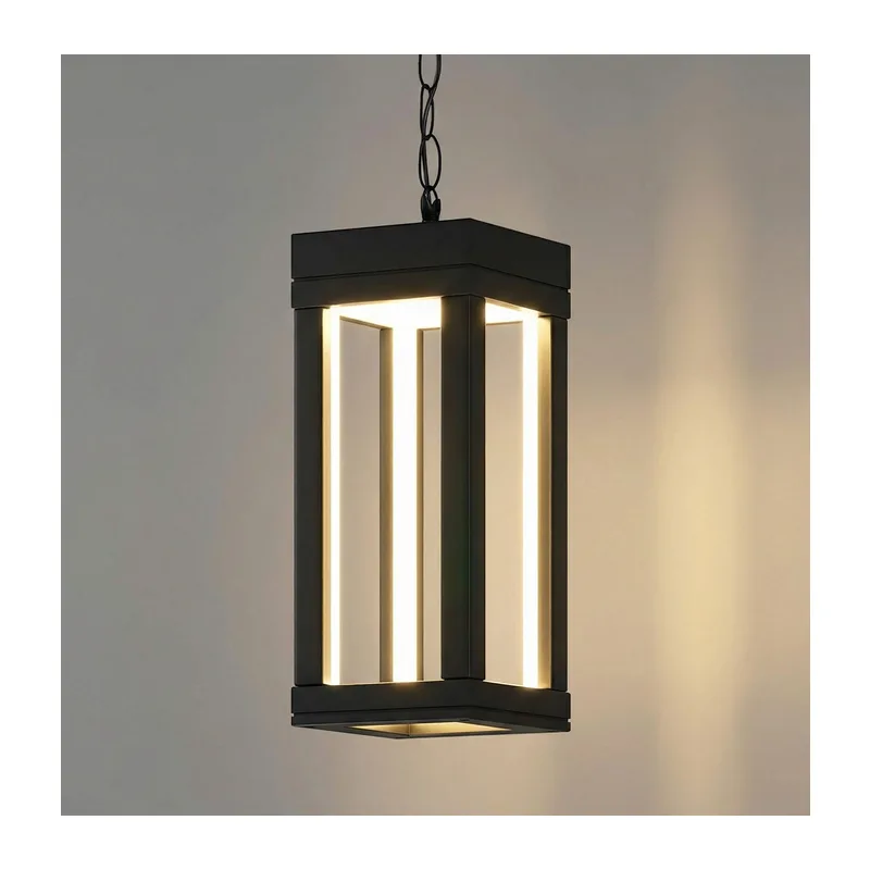 Уличный подвесной светодиодный светильник Frame LED IP54 1528 TECHNO LED черный Elektrostandard
